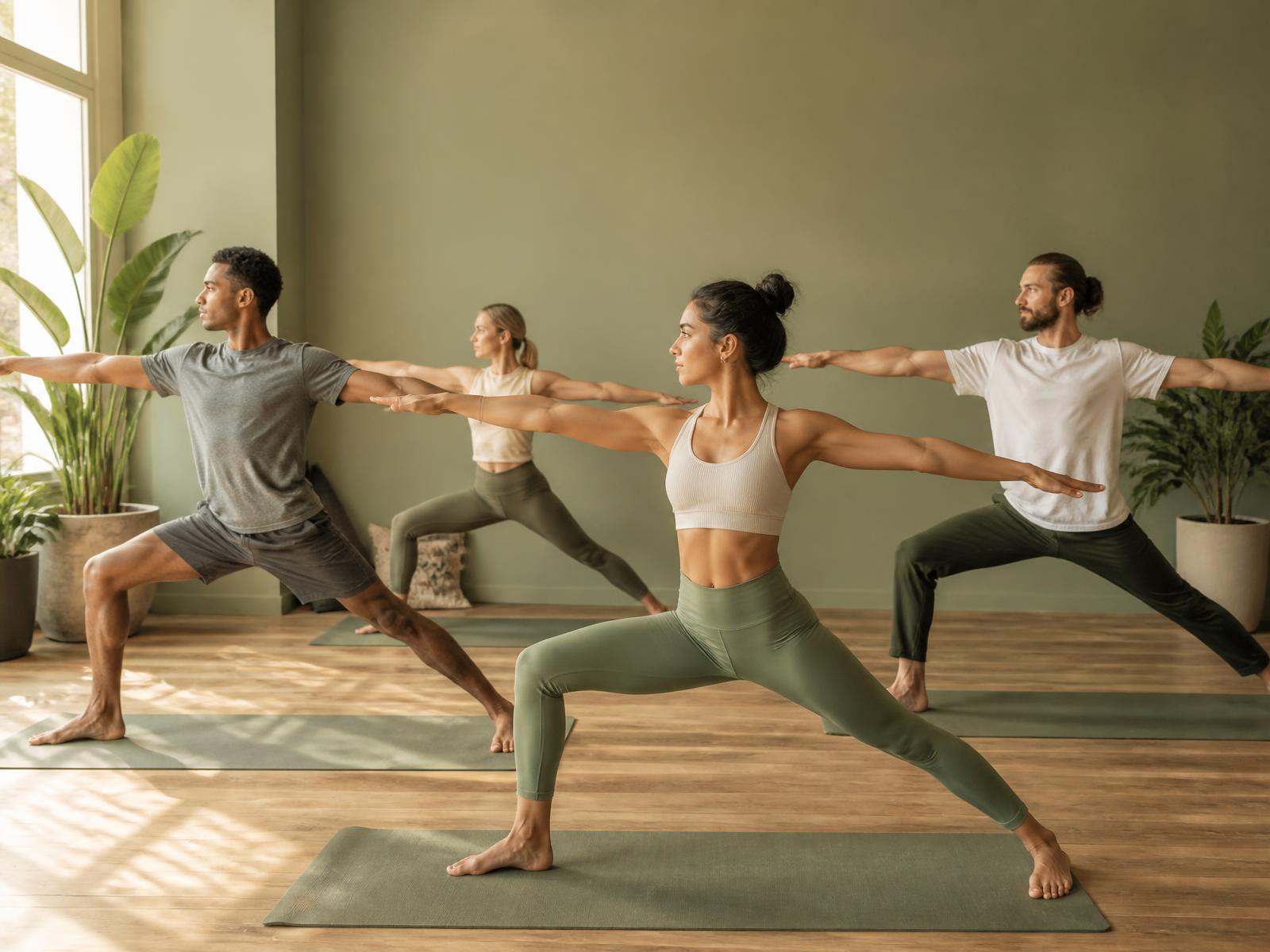A personalised online yoga session at home